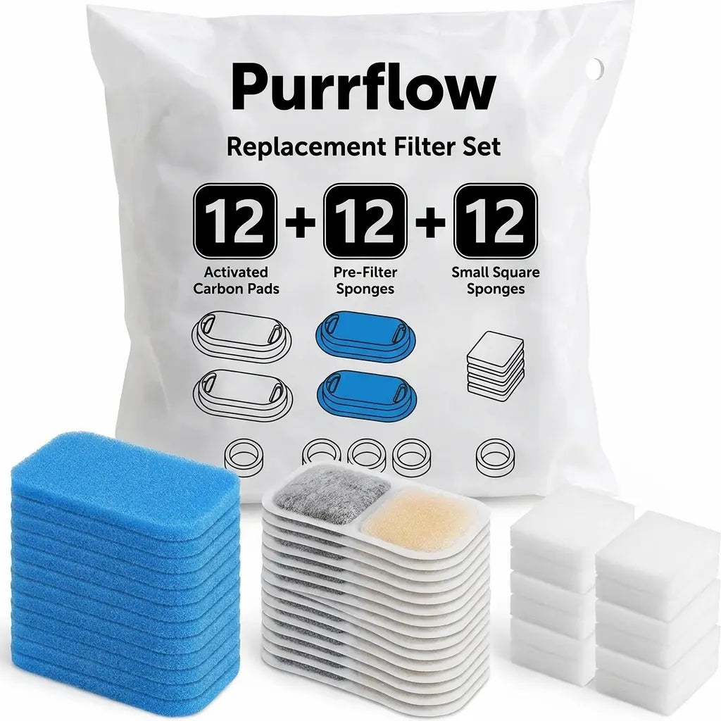 PurrFlow™ 6 month replacement filter set